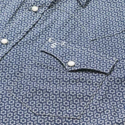 Best Stetson Snap Front Shirt in Deep Blue
