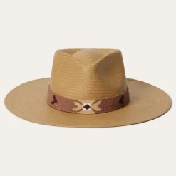 Stetson Sol Straw Fedora Sand