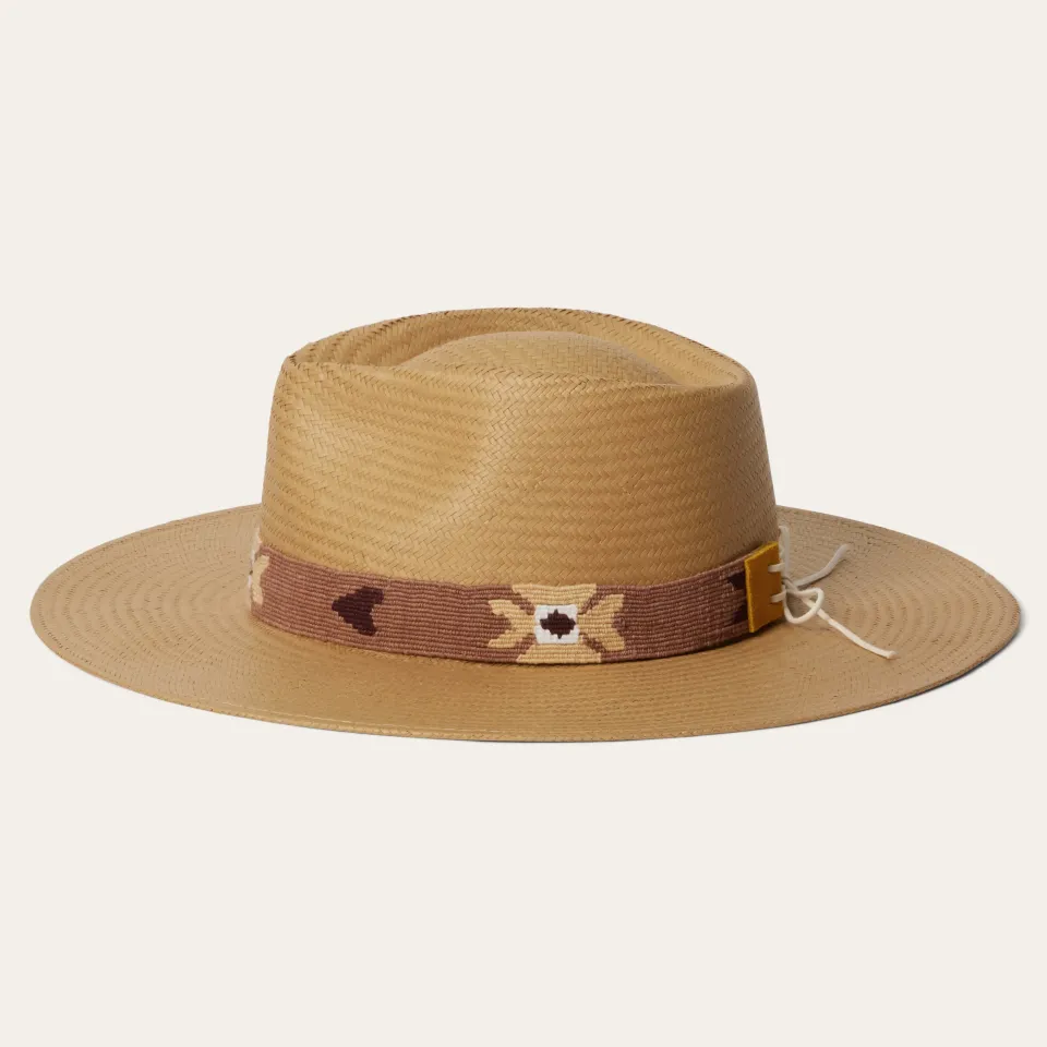 Stetson Sol Straw Fedora Sand
