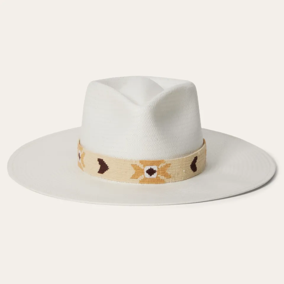 Outlet Stetson Sol Straw Fedora Bleach