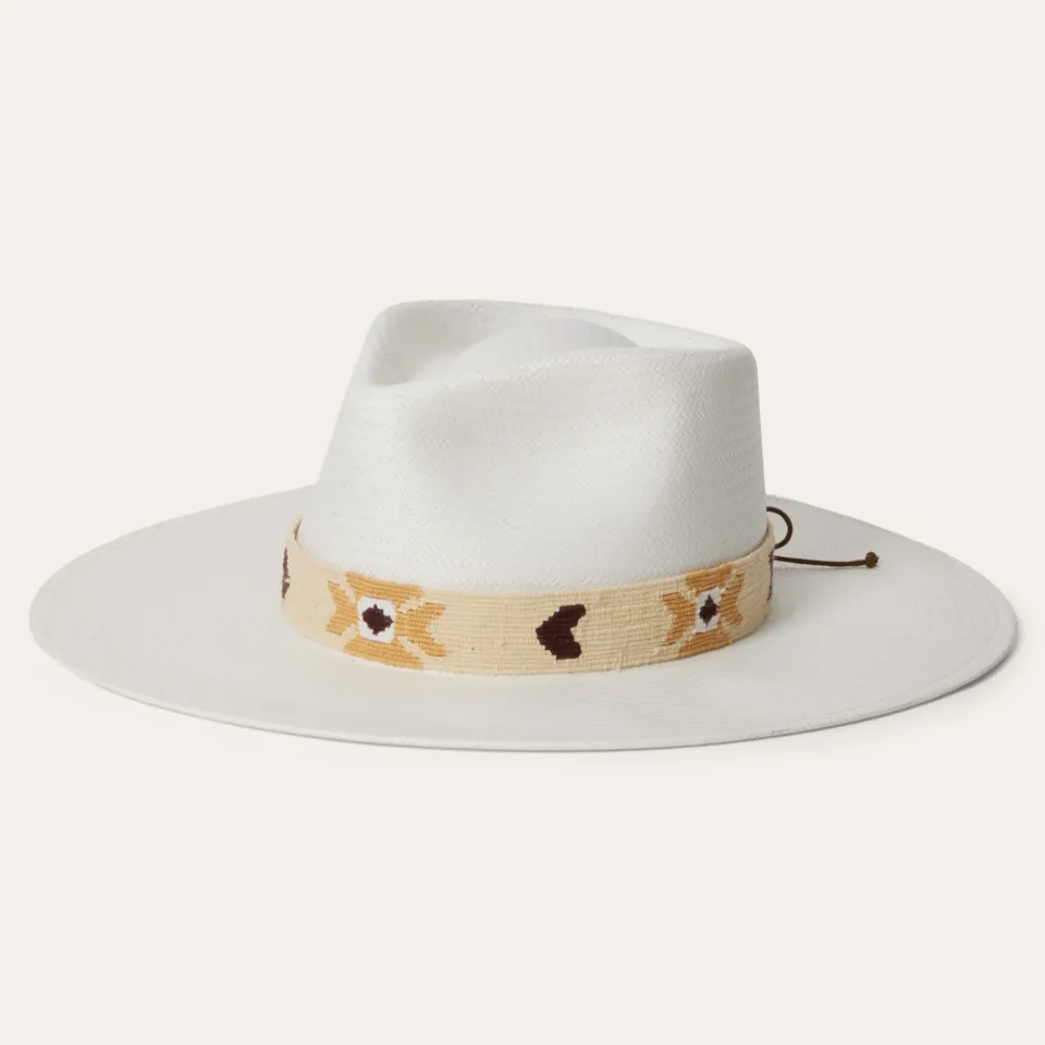 Outlet Stetson Sol Straw Fedora Bleach