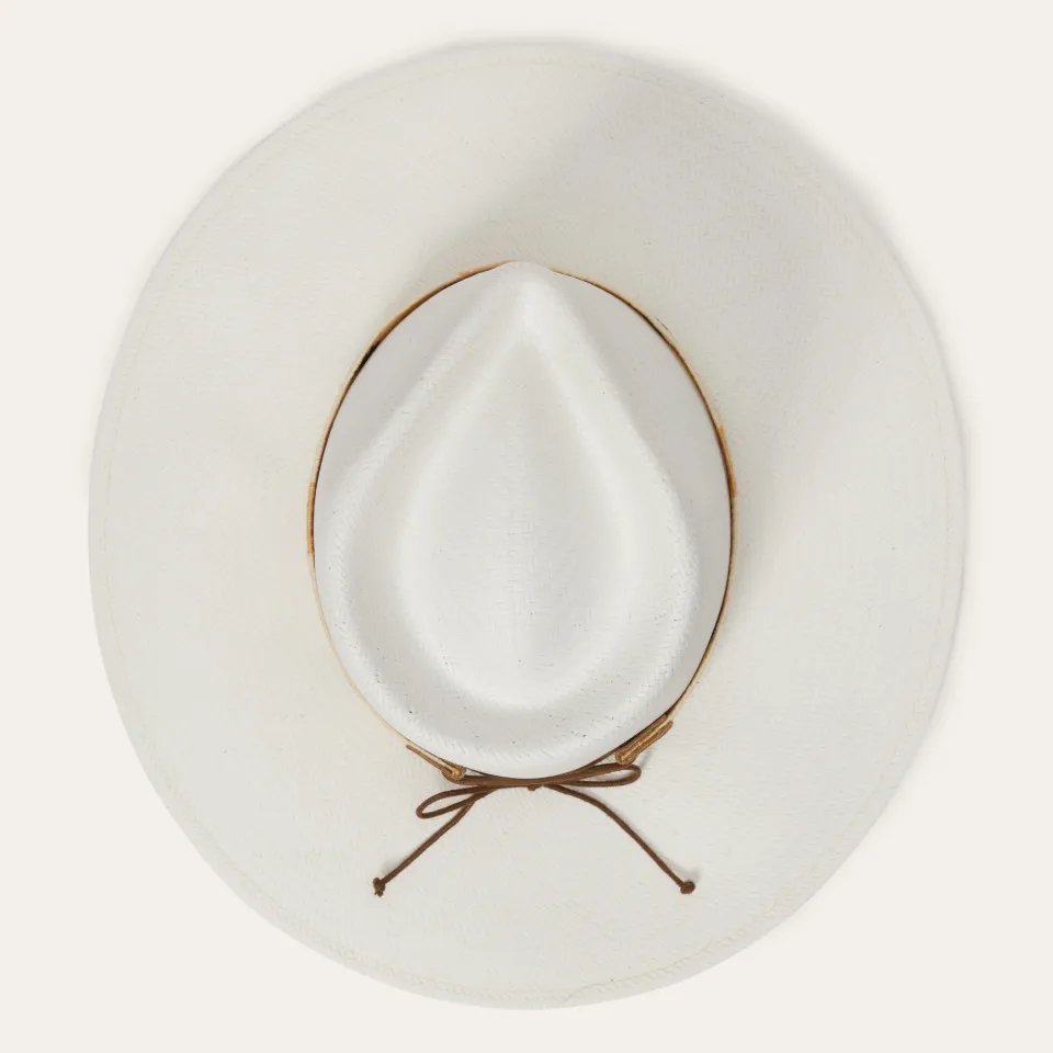 Outlet Stetson Sol Straw Fedora Bleach