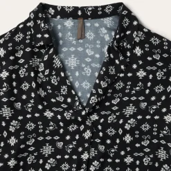 Clearance Stetson Southwestern Ditzy Print Blouse Black