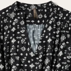 Stetson Southwestern Ditzy Print Dress Black