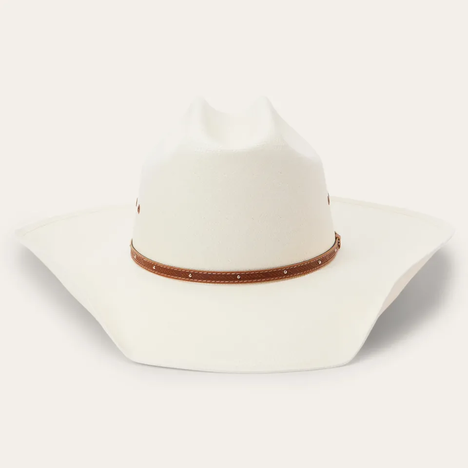 New Stetson Stanhope 10X Straw Cowboy Hat Natural