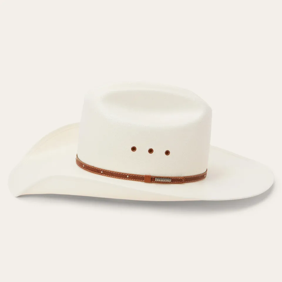 New Stetson Stanhope 10X Straw Cowboy Hat Natural