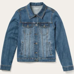 Discount Stetson Stretch Denim Jacket Blue