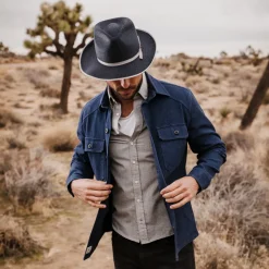 New Stetson Stratoliner Hemp Fedora Sage