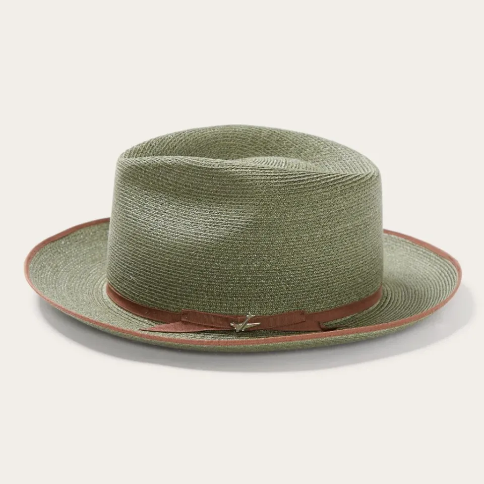 New Stetson Stratoliner Hemp Fedora Sage