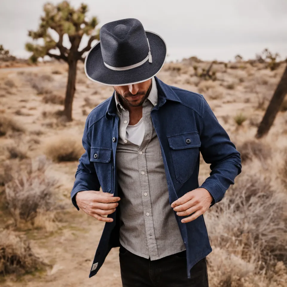 Best Stetson Stratoliner Hemp Fedora Black