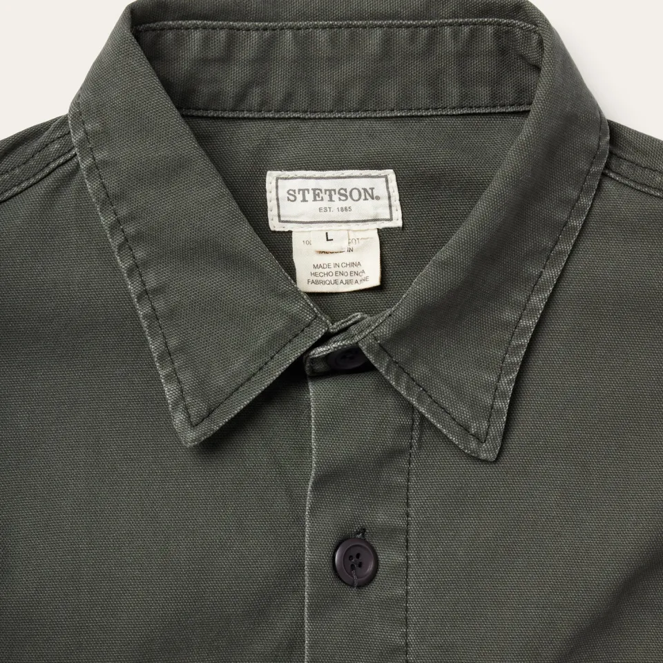 Online Stetson Stretch Canvas Jac-Shirt Green