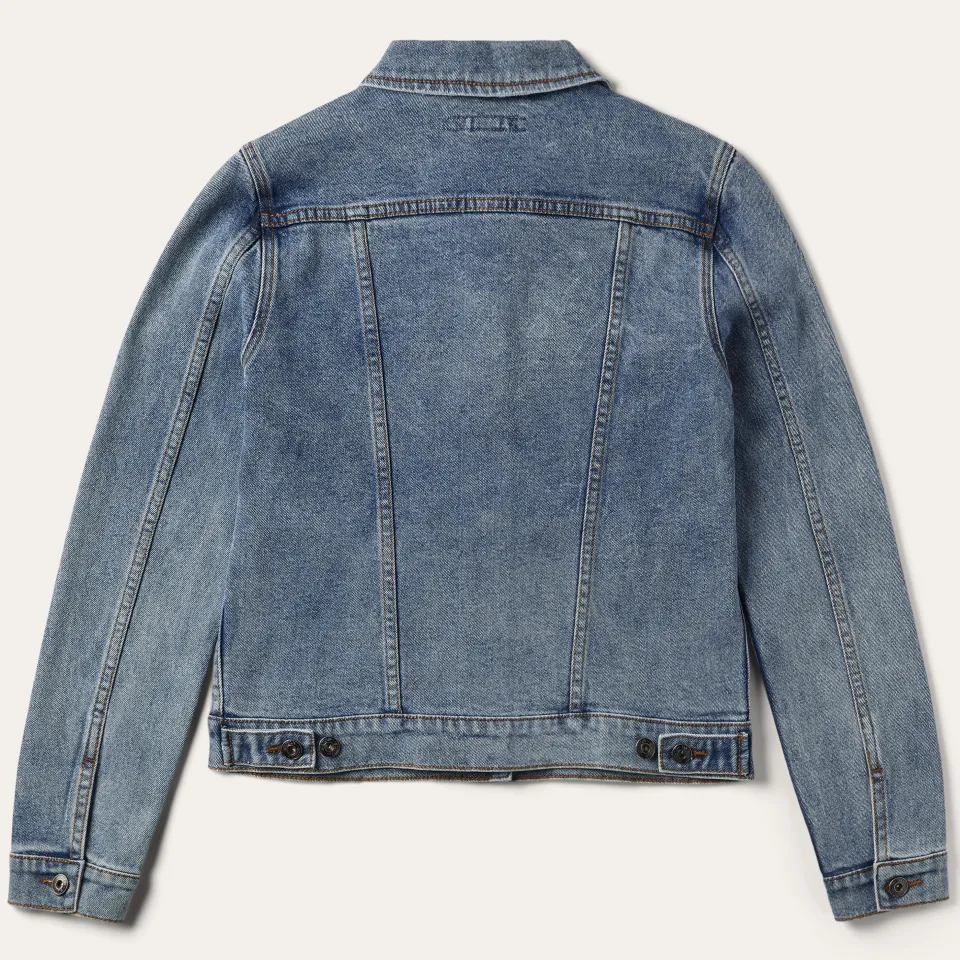 Online Stetson Stretch Denim Jacket Blue