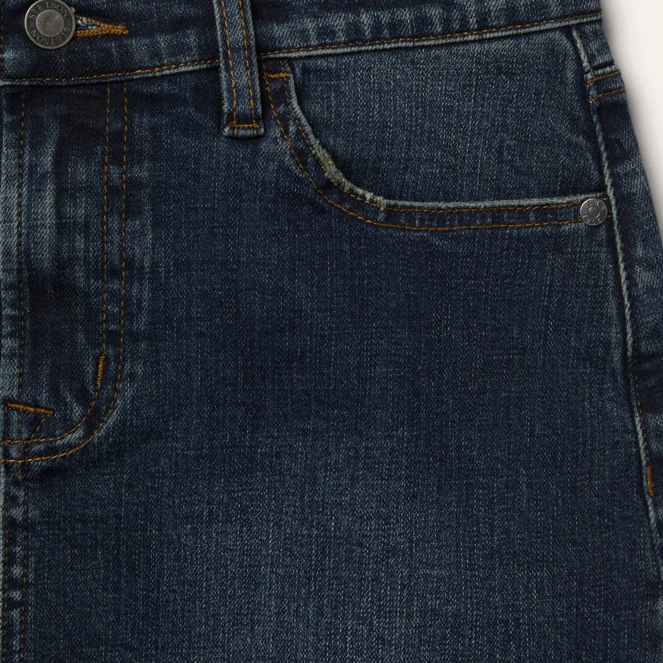 Stetson Stretch Denim 5-Pocket Skirt Blue
