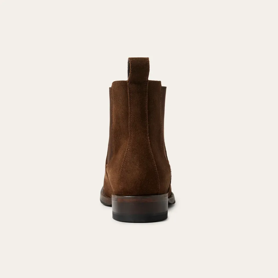 Best Stetson Suede Beat Chelsea Boot Brown