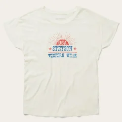 Outlet Stetson Sunrise Graphic Tee White