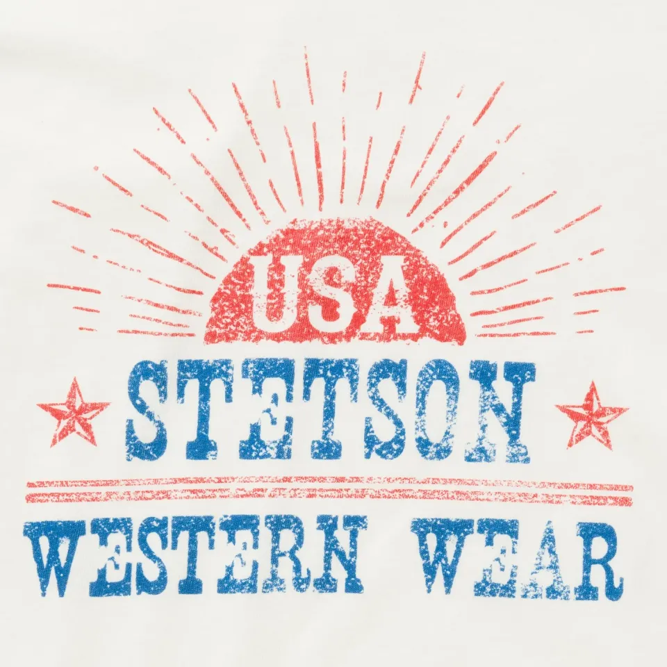 Outlet Stetson Sunrise Graphic Tee White