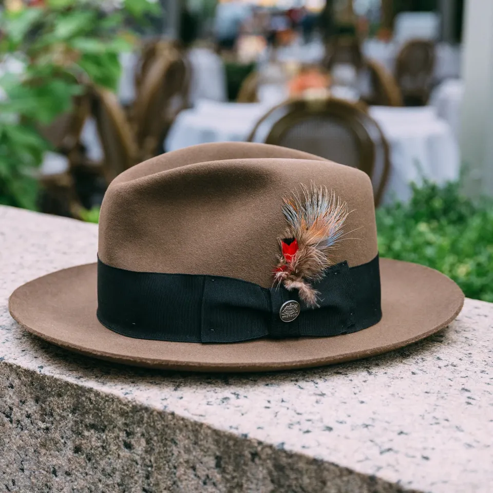 Stetson Temple Fedora Tawny