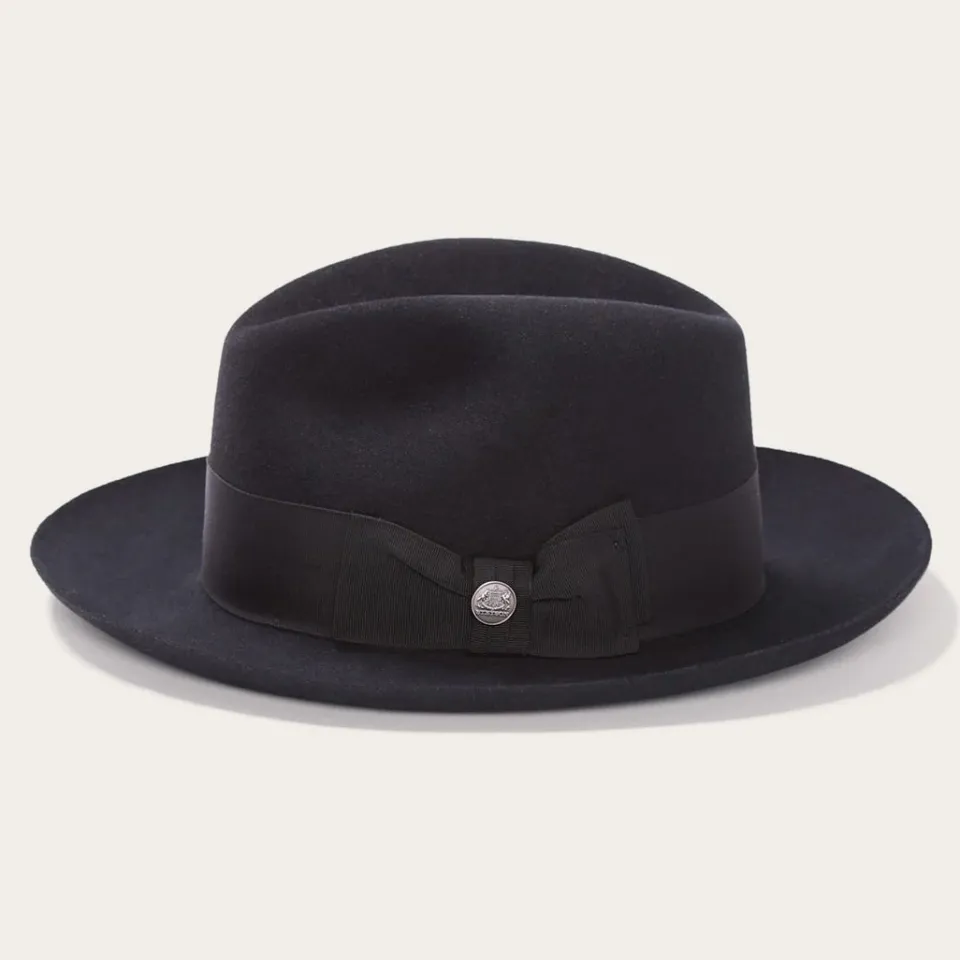 New Stetson Temple Fedora Black