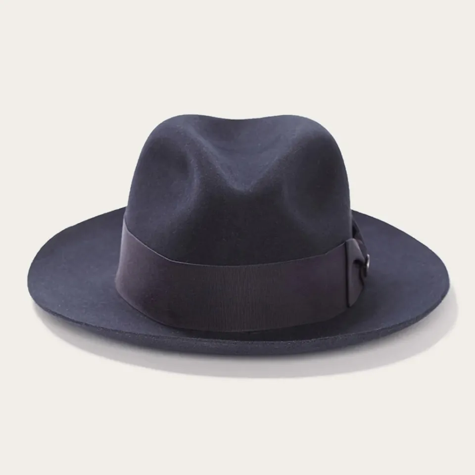 Hot Stetson Temple Fedora Navy