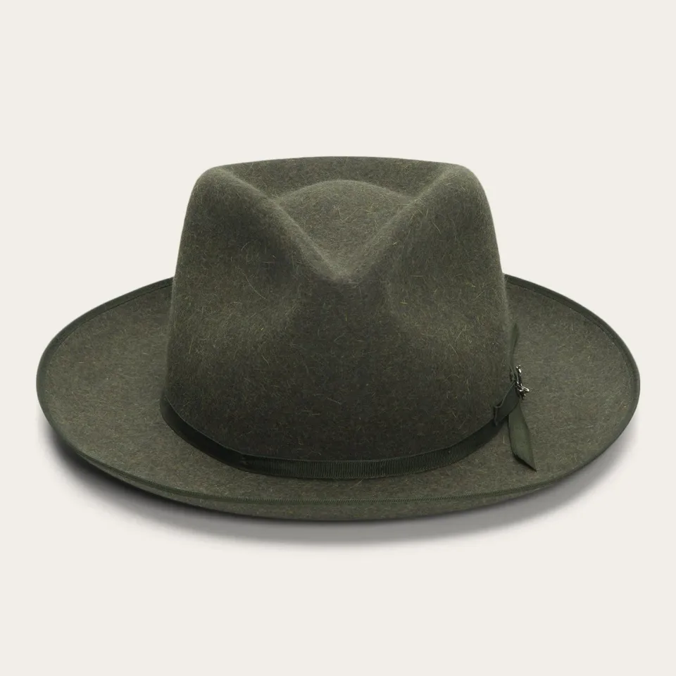 New Stetson The Ultralight Stratoliner Fedora Olive Mix