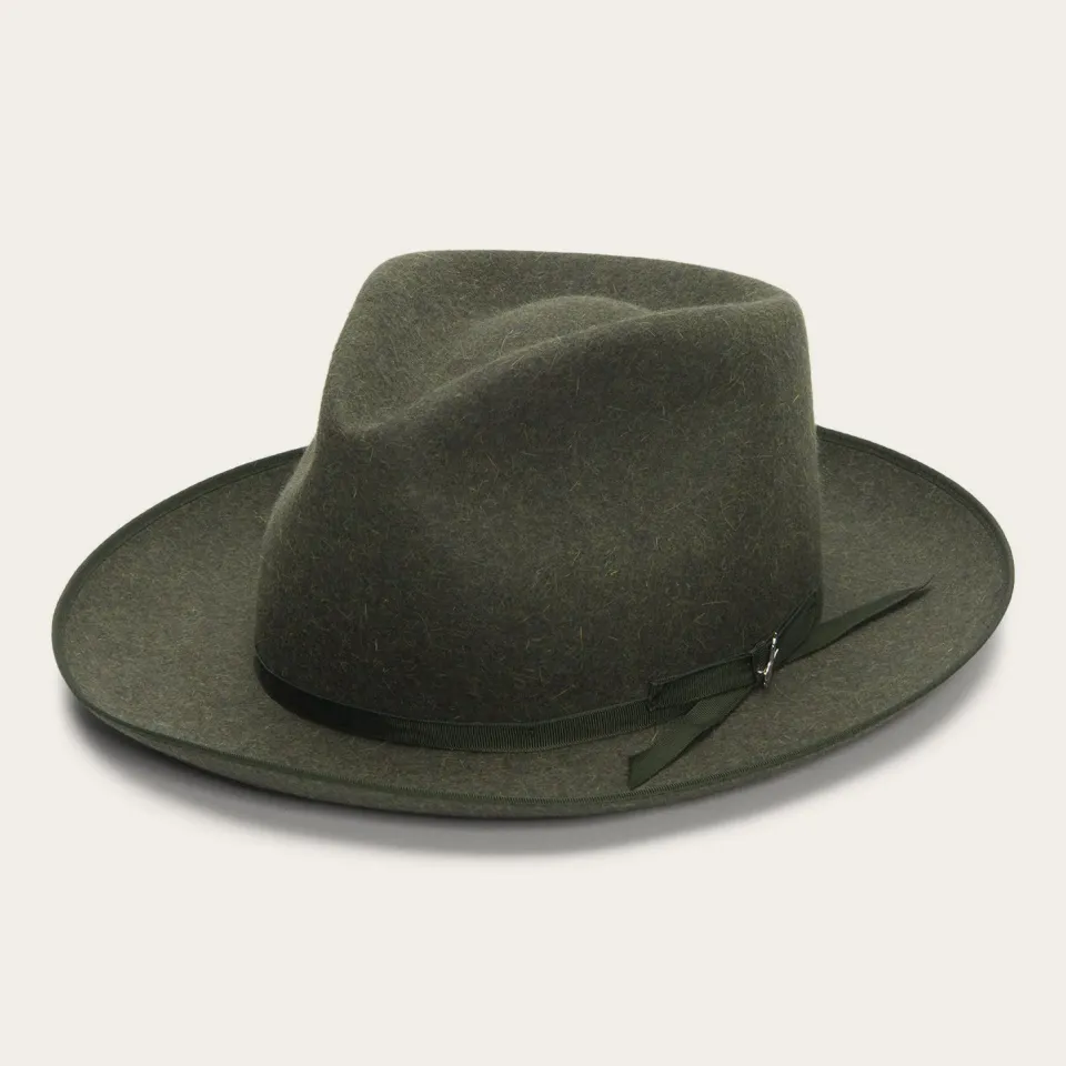 New Stetson The Ultralight Stratoliner Fedora Olive Mix