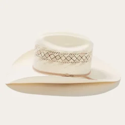 Discount Stetson Thunder 10X Straw Cowboy Hat Ivory Gray