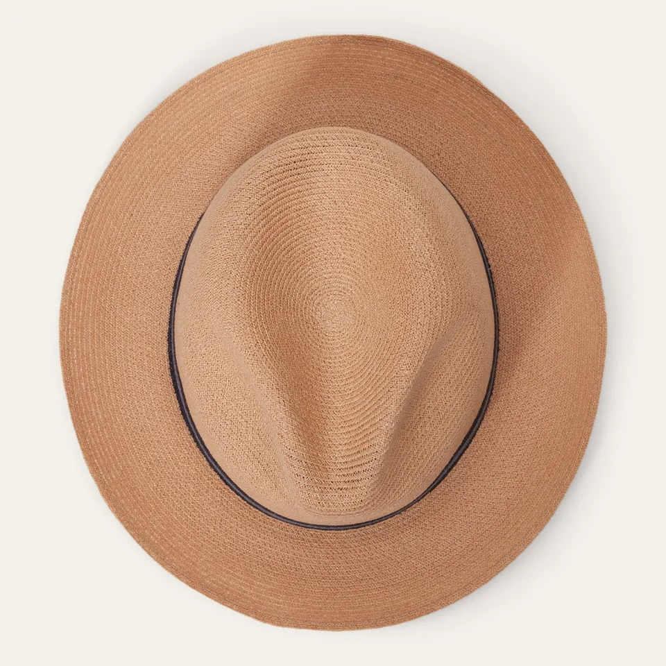 Stetson Triad Straw Fedora Turquoise