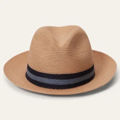 Stetson Triad Straw Fedora Turquoise