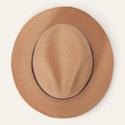 Stetson Triad Straw Fedora Turquoise