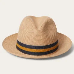 Discount Stetson Triad Straw Fedora Mustard