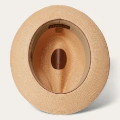 Discount Stetson Triad Straw Fedora Mustard