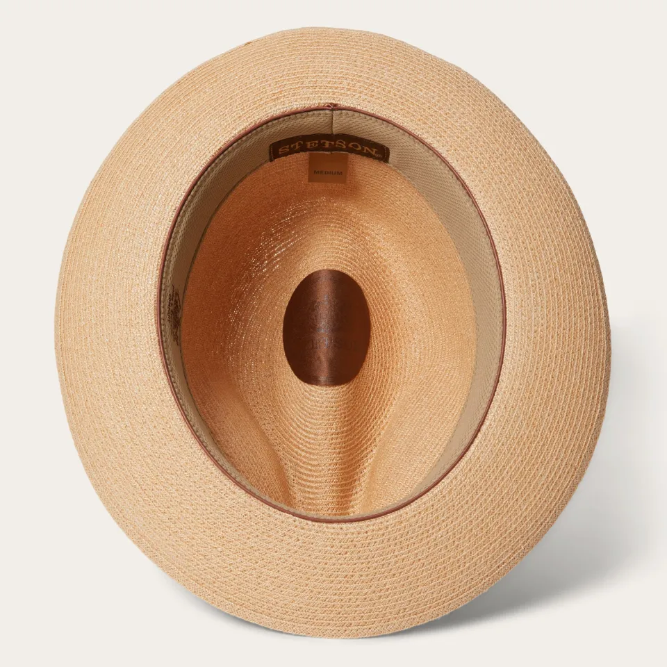 Discount Stetson Triad Straw Fedora Mustard