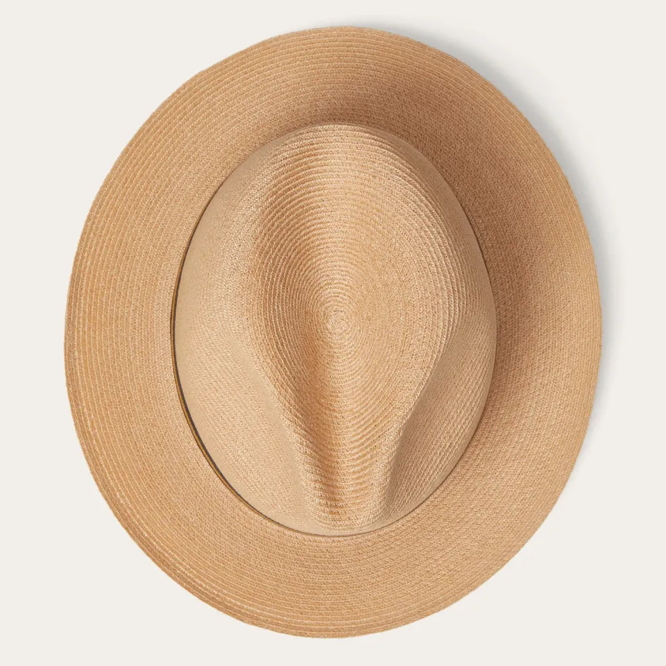 Online Stetson Triad Straw Fedora Mustard