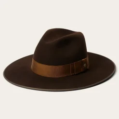 Outlet Stetson Tri-City Fedora Chocolate