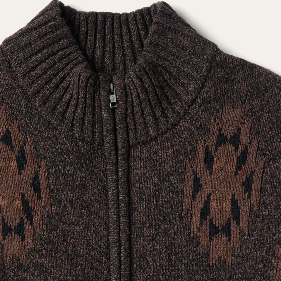 Clearance Stetson Vertical Aztec Cardigan Brown