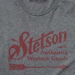 Outlet Stetson Vintage Arrow Graphic Tee Grey