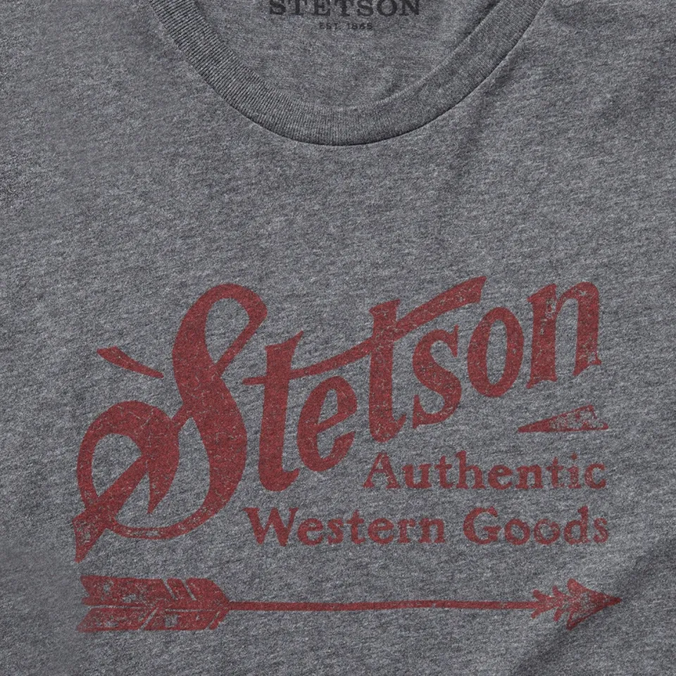 Outlet Stetson Vintage Arrow Graphic Tee Grey