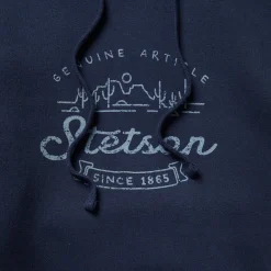Discount Stetson Vintage Desert Hooded Sweatshirt Blue