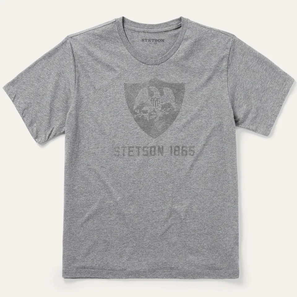 Sale Stetson Vintage Eagle Graphic Tee Grey
