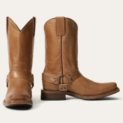 New Stetson Vintage Harness Boots Tan