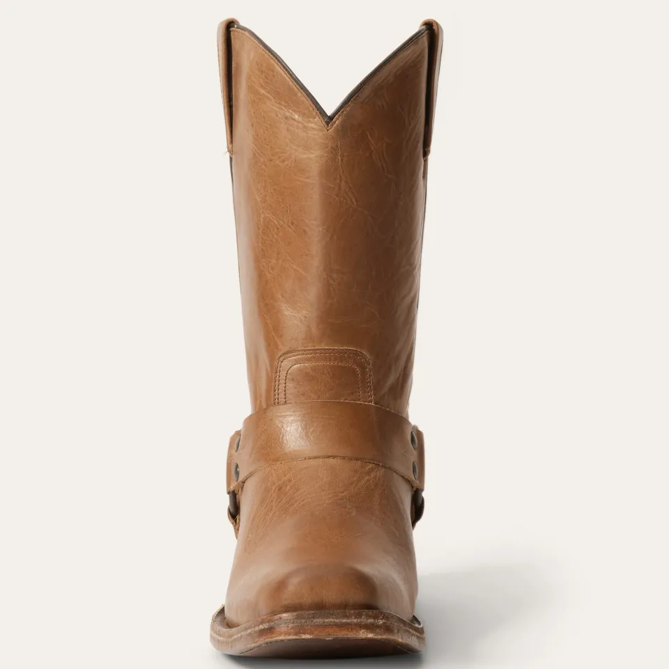 New Stetson Vintage Harness Boots Tan