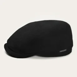 Sale Stetson Virgin Wool Cashmere Driver Cap Black