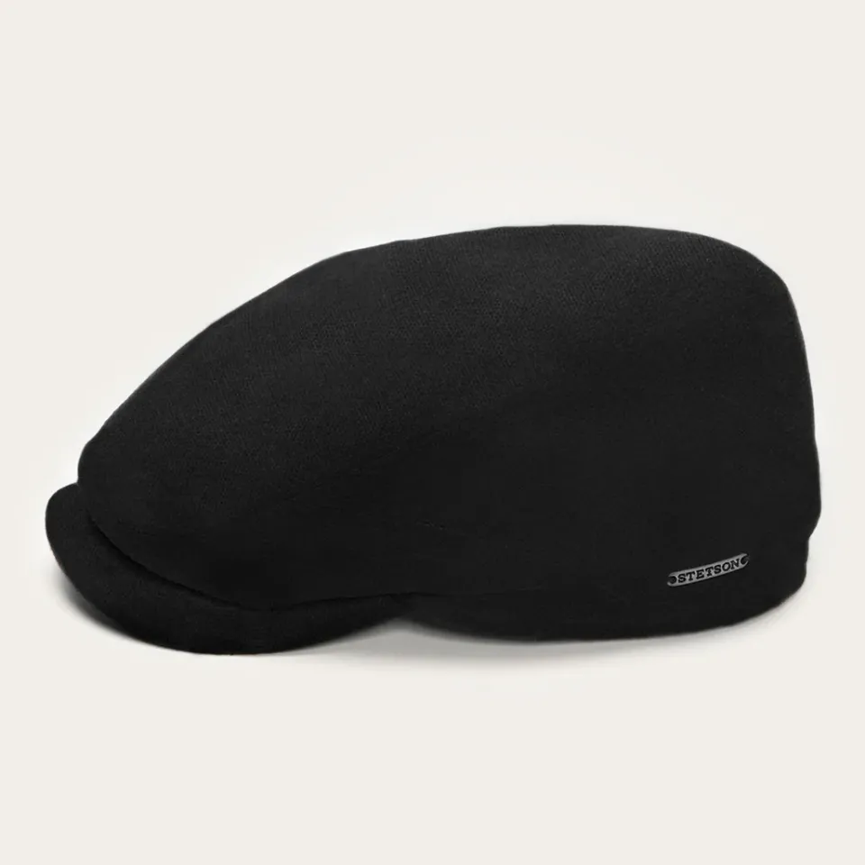 Sale Stetson Virgin Wool Cashmere Driver Cap Black