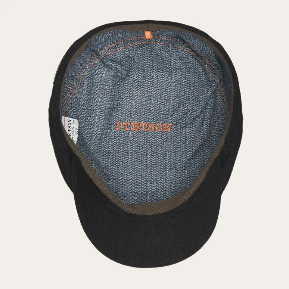 Sale Stetson Virgin Wool Cashmere Driver Cap Black