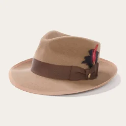 New Stetson Whippet Wool Fedora Camel