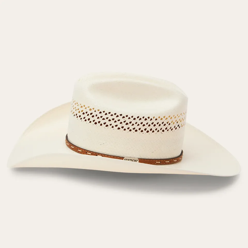 Stetson Williston 8X Straw Cowboy Hat Natural