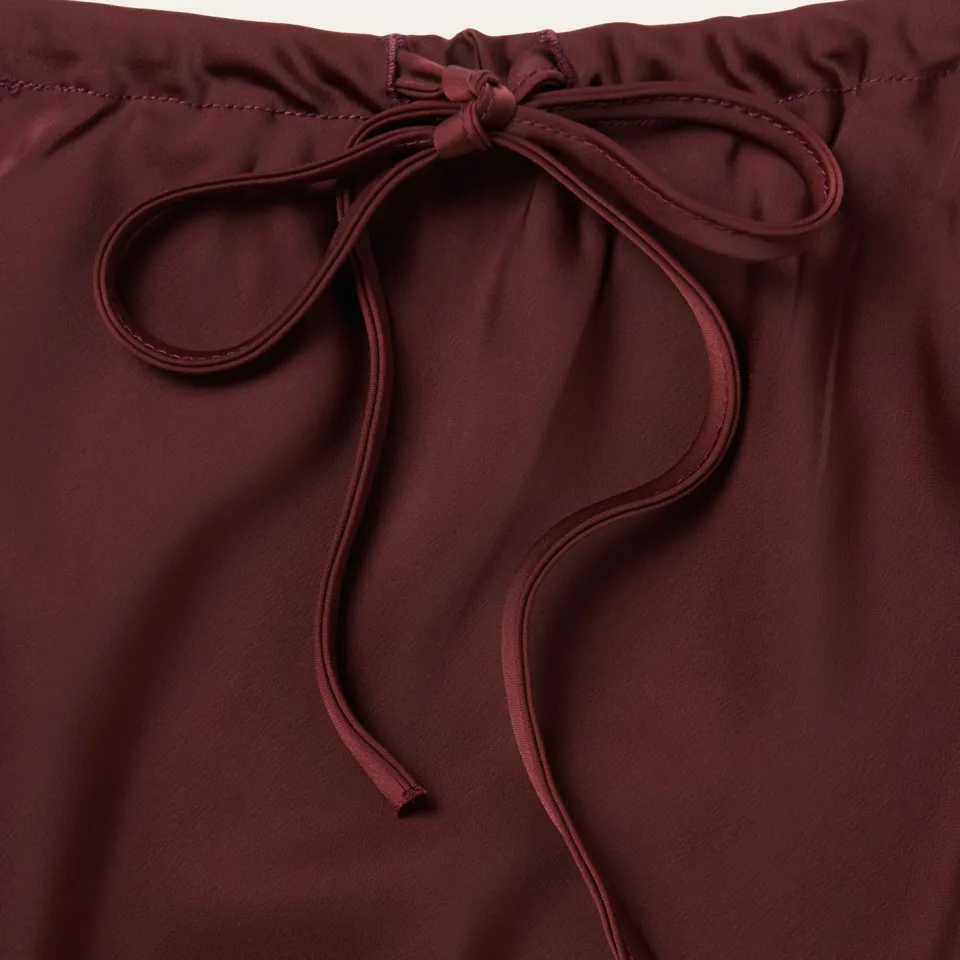 Clearance Stetson Wine Satin Skirt Red