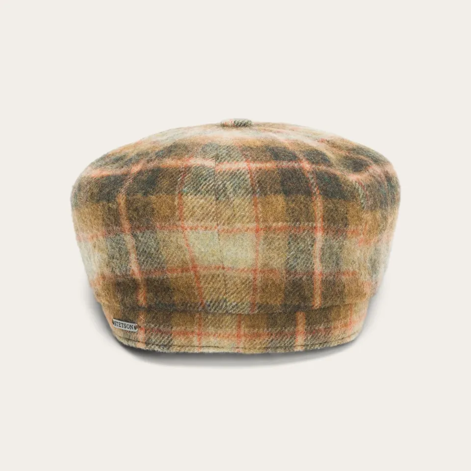 Best Stetson Wool Check Hatteras Blue/Grey Check