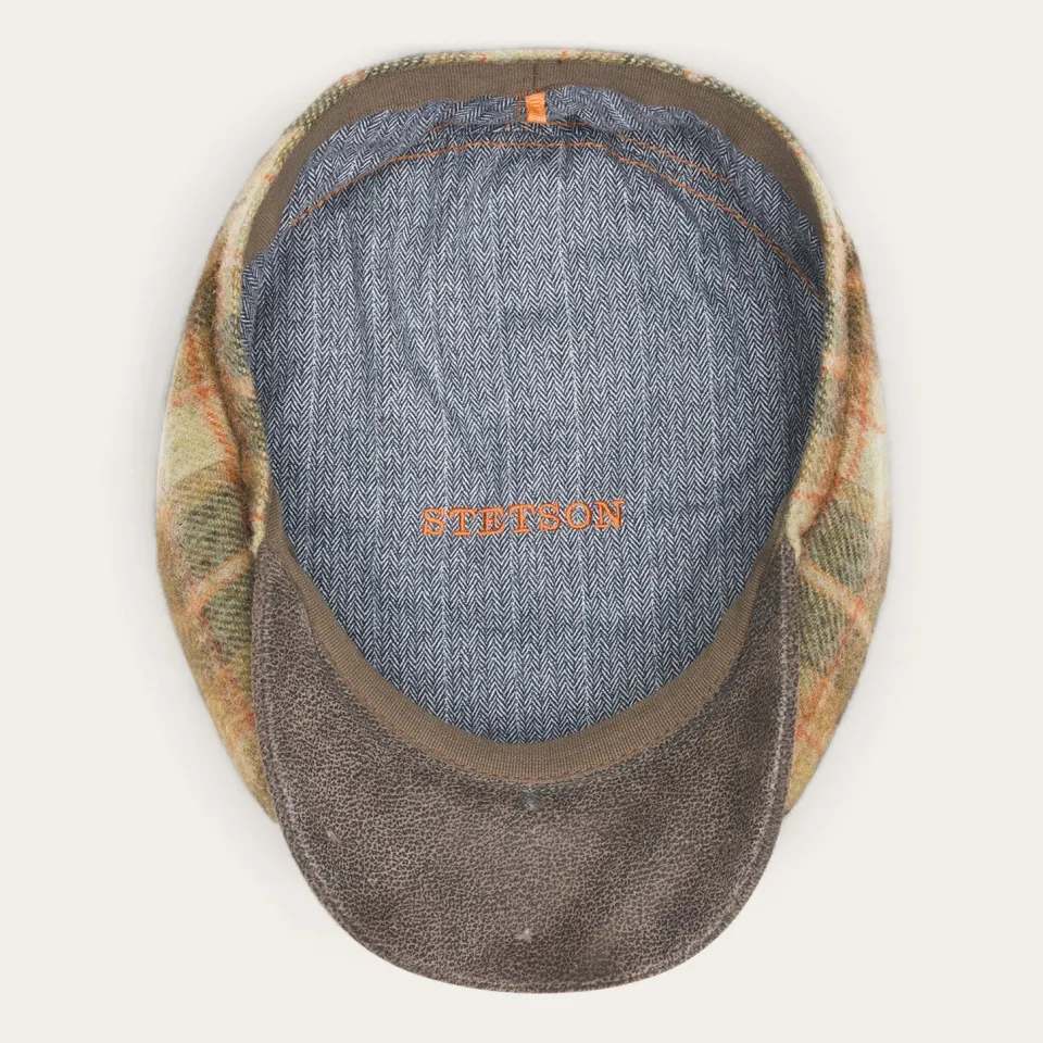 Best Stetson Wool Check Hatteras Blue/Grey Check