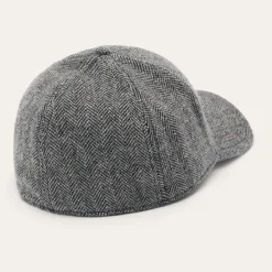 Sale Stetson Wool Herringbone Baseball Cap Anthra Melange Herringbone